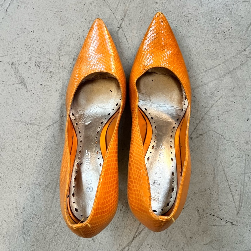 BCBG Duponi Snake Skin Pump Heel